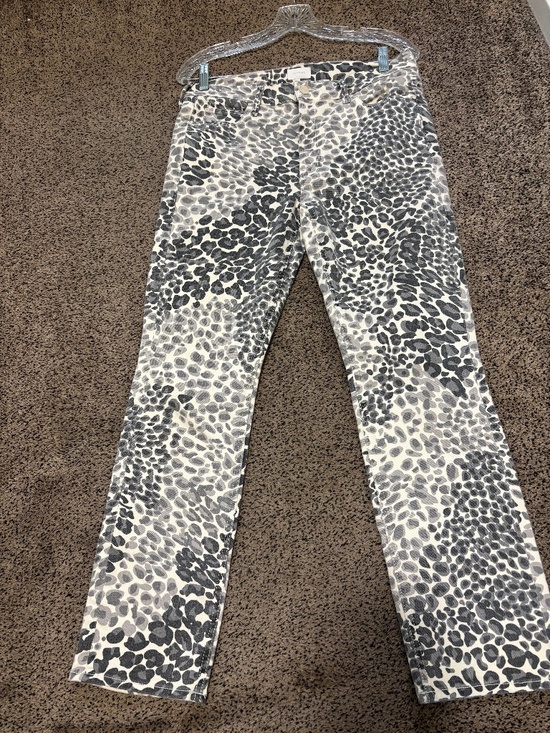 MOTHER Denim - NWOT Mother Free People The Mid Rise Dazzler Ankle Leopard Print Jeans